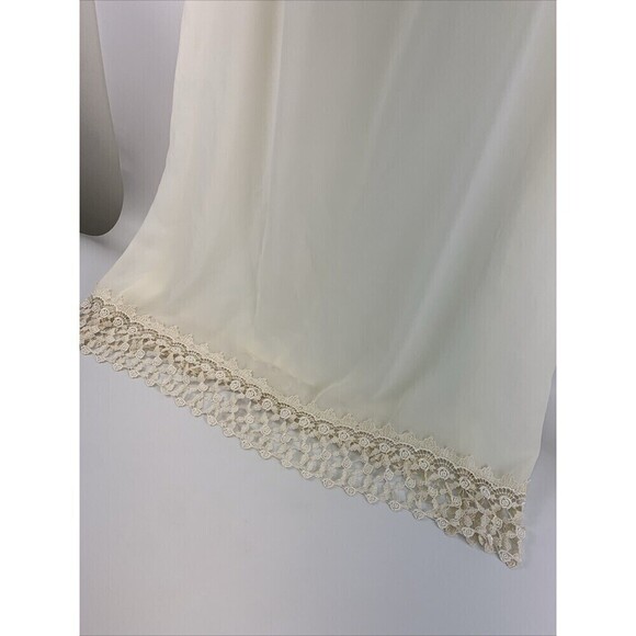 Kathryn Deene Nightgown Ivory Sleeveless Long Maxi Lace Trim Hem Womens 14/16 - Picture 15 of 15